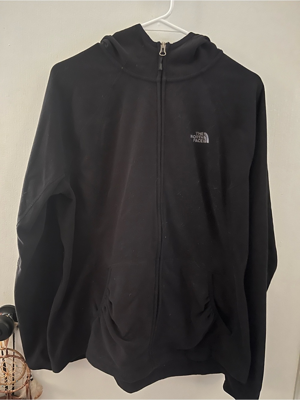 The North Face Full Zip Hoodie Women’s Black Lightweight Jacket Sz L